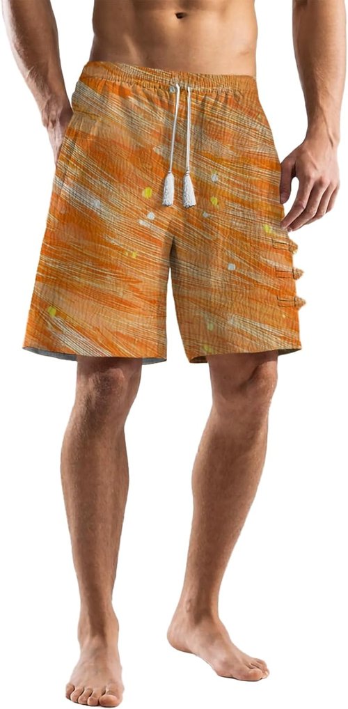 Domirica Sport Shorts - Lightweight Casual Men’s Shorts with Pockets & Elastic Waistband | Summer Wear
