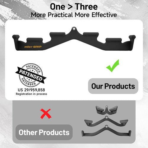 **Skiennix LAT Pull Down Bar - 6 Ergonomic Handles for Neutral Grip | Versatile Pulldown Attachment for Home Gym**