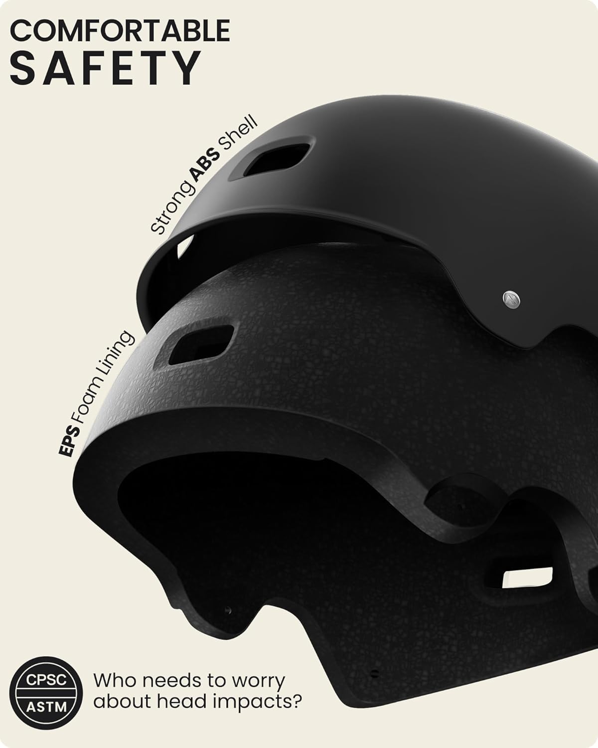 OutdoorMaster Skateboard Helmet - Multi-Sport Ventilation with Two Removable Liners | Kids, Youth & Adults