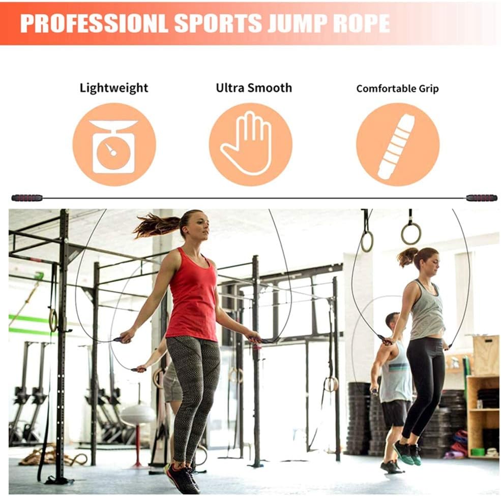 Redify Jump Rope - Adjustable Speed Jump Rope for Fitness | Perfect for Men, Women & Kids