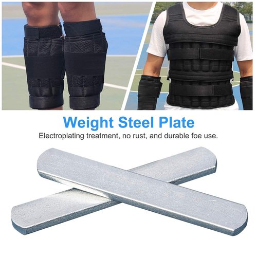 Steel Plates for Weighted Vest,Round Head Design Strength Training Weight Steel Plate for Workouts Running, Jogging and Cardio(SIZE:8 PCS)
