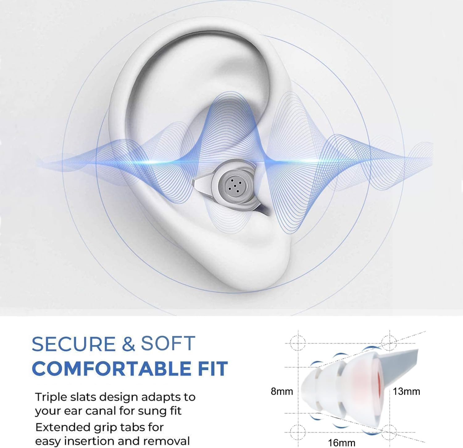 Regine Switzerland Shooting Ear Plugs - 30 dB NRR Impulse Noise Reduction | Reusable Silicone for Outdoor Shooting & Hunting