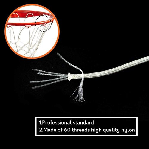 Katop Heavy Duty Basketball Net - All-Weather Thick Replacement Net with 12 Loops (White)