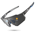 STORYCOAST Polarized Sports Sunglasses for Men Women,Driving Fishing Cycling Mountain Bike Sunglasses UV400 Protection Clear Gray Frame-photochromic Lens