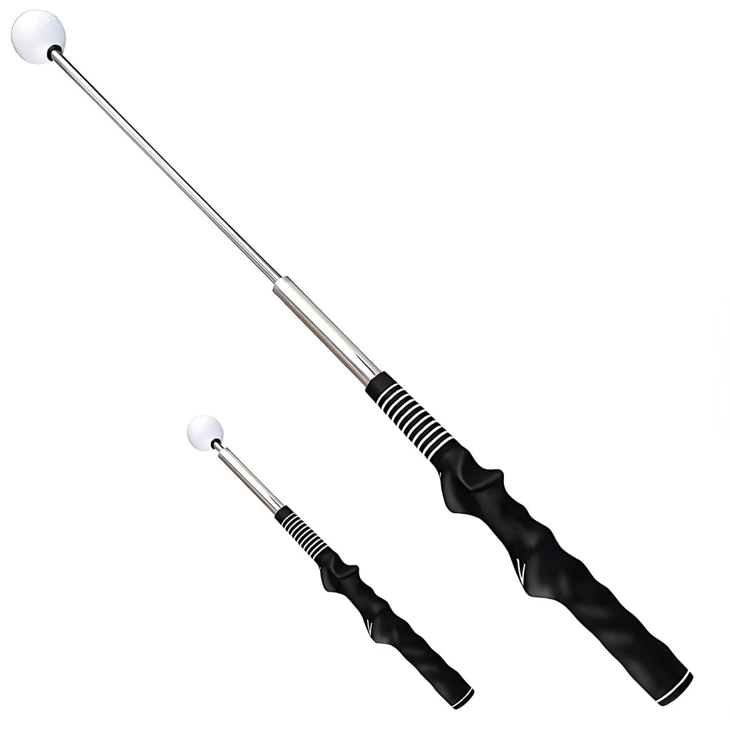 SDXSY Retractable Golf Swing Trainer with Click Feedback - Right-Handed Grip & Tempo Corrector for Indoor/Outdoor Practice, Warm-up and Chipping Training