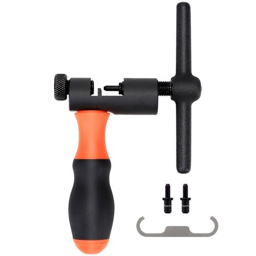 Chrisphil Bicycle Chain Breaker Tool Kit for MTB & Road Bikes – 1-12 Speed Universal – All-in-One Chain Repair Set (Breaker + Pliers + Wear Checker) (Single-Piece Chain Breaker)