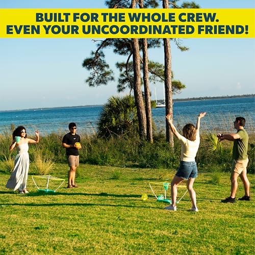 Vango Cone Toss Outdoor Lawn Game - Portable Target Tossing with Score Stealing Twist