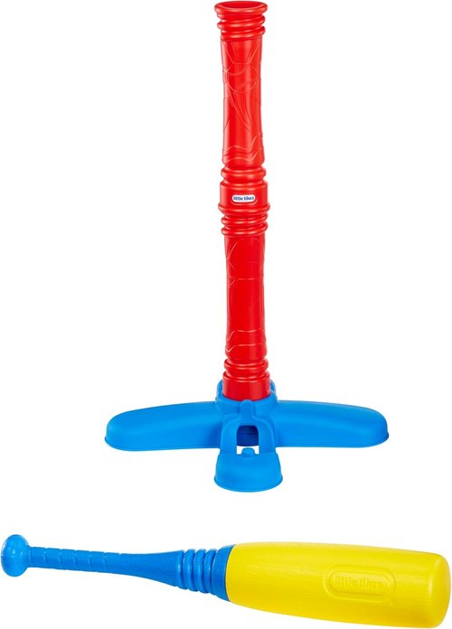 Little Tikes T-Ball Set - Fun Red T-Ball Game for Toddlers Ages 18+ Months | 5 Balls Included