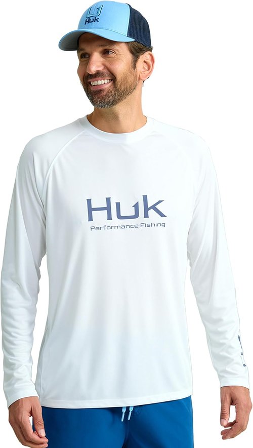 HUK Men's Pursuit Vented Long Sleeve Fishing Shirt - Ultimate Sun Protection | +30 UPF