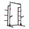 Cap Power Rack with Pull Up Bar & Attachments - Squat Rack & Strength Training Power Cage for Home Gym - Gray