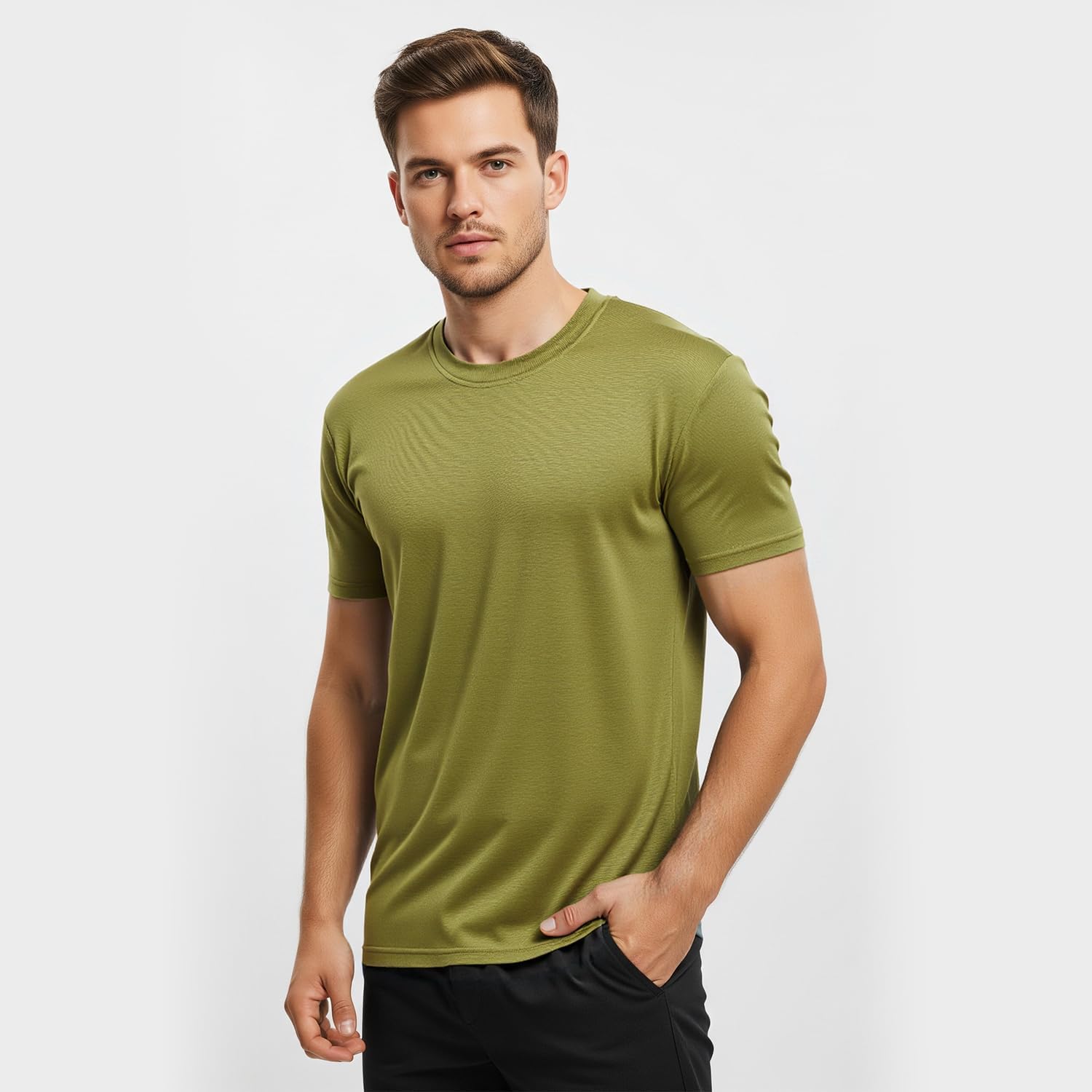 Skiennix Men's Athletic T-Shirts - Quick Dry, Moisture-Wicking Workout Shirts | 5 Pack for Running & Training