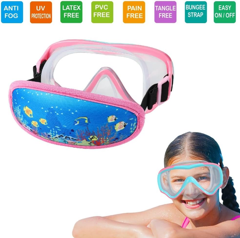 Skiennix Swim Goggles for Kids 6-14 | No Tangle Strap & Nose Cover for Youth Diving