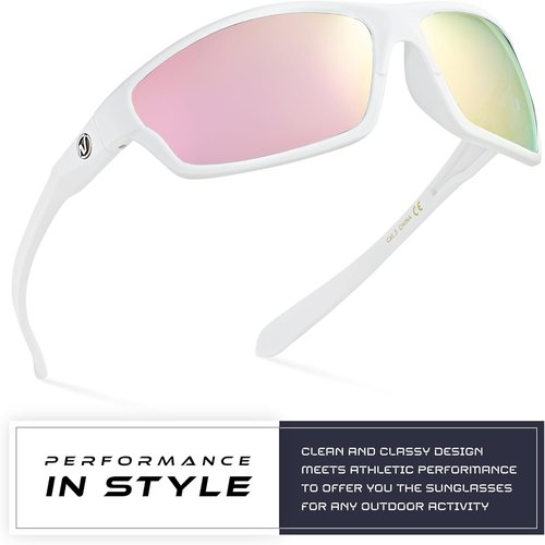 Nitrogen Polarized Wrap Around Sport Sunglasses for Men Women UV400 Driving Fishing Running Sun Glasses