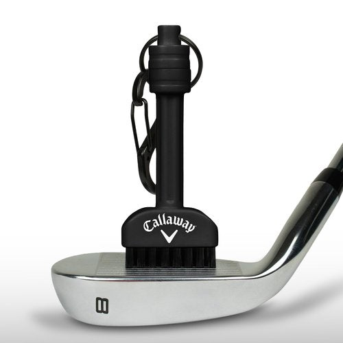 Callaway Golf Mini-Mag Magnetic Club Brush - Compact Golf Club Brush, Groove Cleaner, Golf Bag Accessory, Detachable Magnet, Durable Scrubbing Nylon Bristles