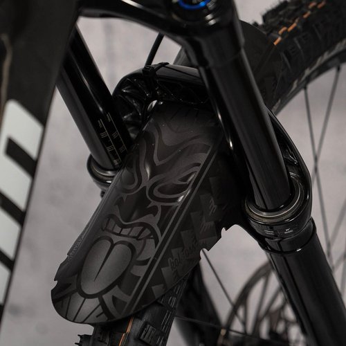Riesel Design - Front Big bike fender For Face and Suspension Fork Protection - Secure Fit, For Enduro, Trail, All Mountain, Cross Country, Freeride, Downhill or E-MTB - Kol:Oss - Maori