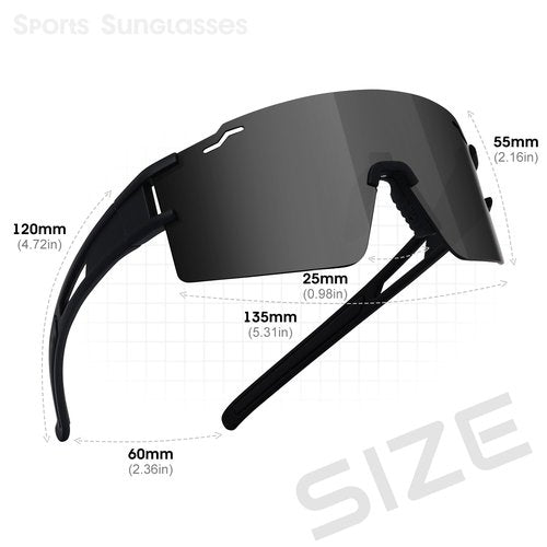 SPOSUNE Youth Baseball Sunglasses 3PACK Kids Sunglasses for 6-16 Boys Girls UV400 Protection Softball Cycling Glasses