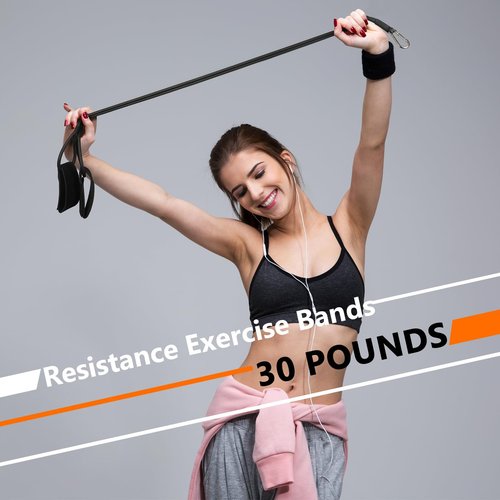Zomiboo Baseball Bands Sports Resistance Exercise Bands Arm Strength Training Softball Baseball Pitching Training Workout Equipment for Youth Adult(30 Lbs,Black)