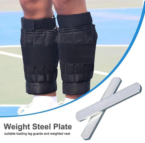 8PCS Steel Plates for Weighted Vest Loading Leg Guards, Strength Training Weight Steel Plate Adjustable Round Head Rustproof