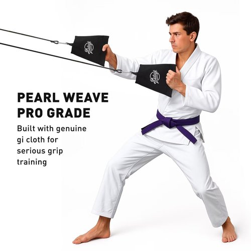 Jiu Jitsu Grip Trainer Simulating Gi – BJJ Resistance Bands System | Grappling Grip Strength & Endurance Training for Judo, MMA & Home Gym