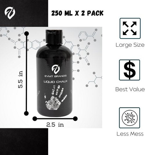 Liquid Chalk - Mess-Free Gym Chalk for Weightlifting, Rock Climbing & More | Sweat Resistant, Long-Lasting Grip
