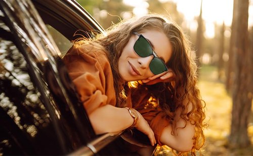 FRAZALA Polarized Clip on Sunglasses for Men Women over Prescription Glasses Anti Glare & UV Protection Flip up Clip-on shades (Dark Green)