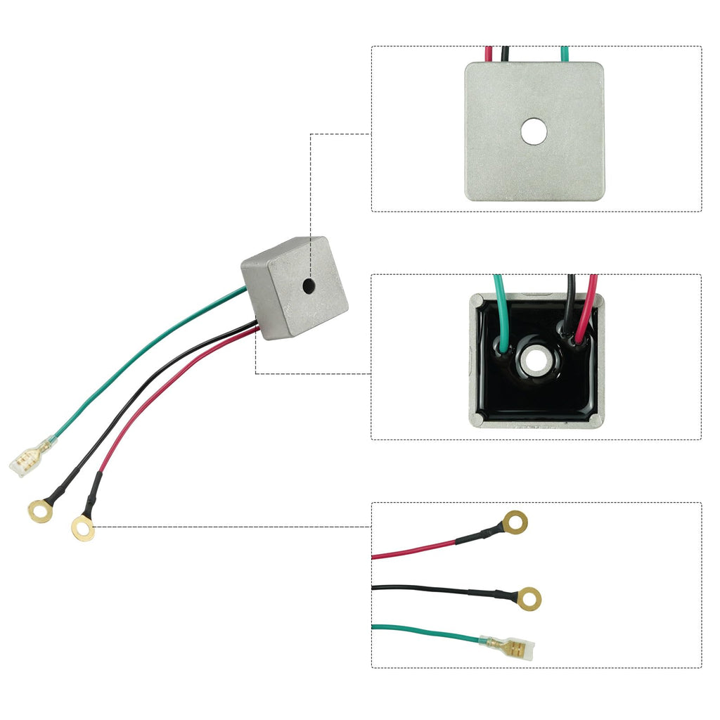 Voltage Regulator Rectifier Replacement for E-Z-GO 1994-UP TXT Golf Cart 27739-G01 27739G01