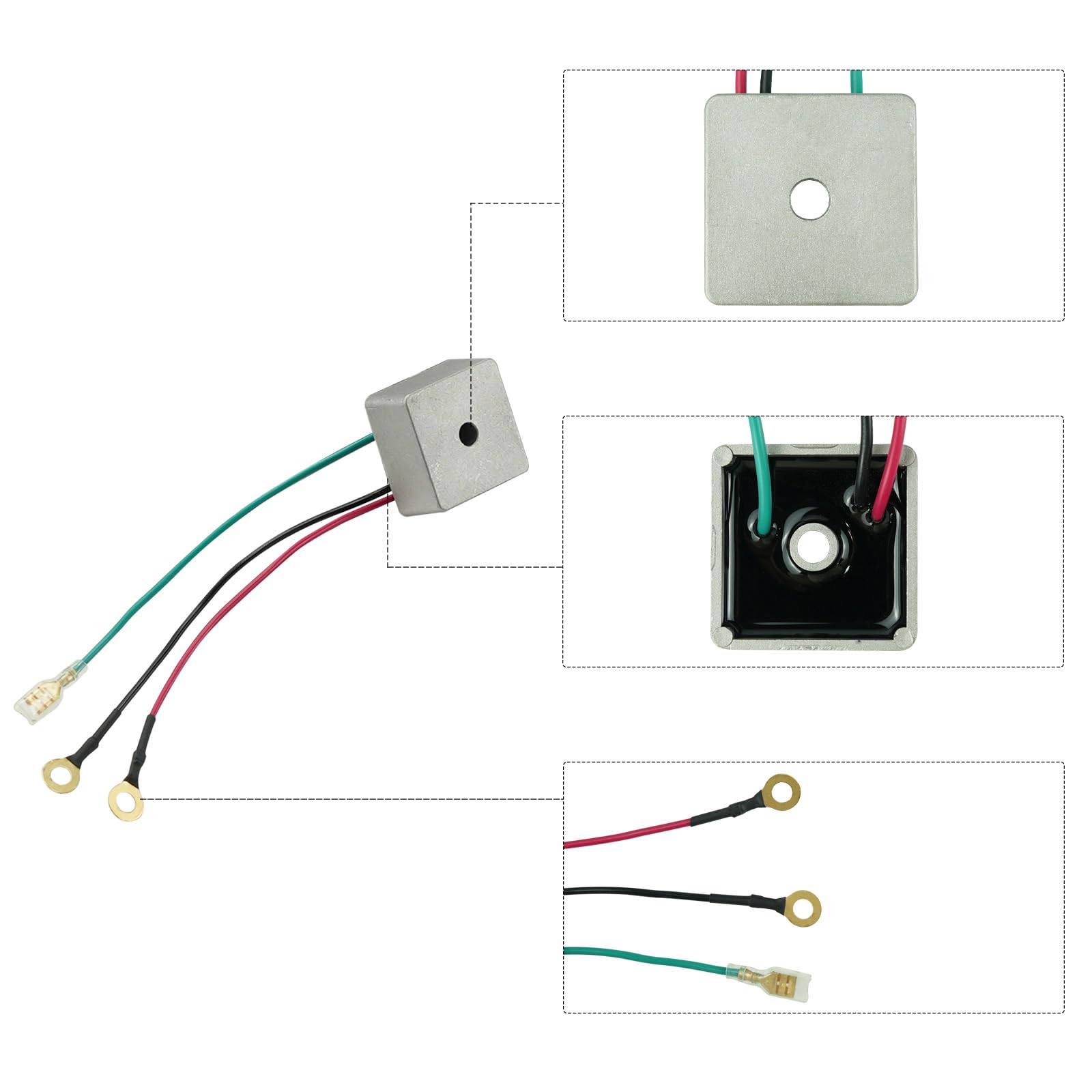 Voltage Regulator Rectifier Replacement for E-Z-GO 1994-UP TXT Golf Cart 27739-G01 27739G01