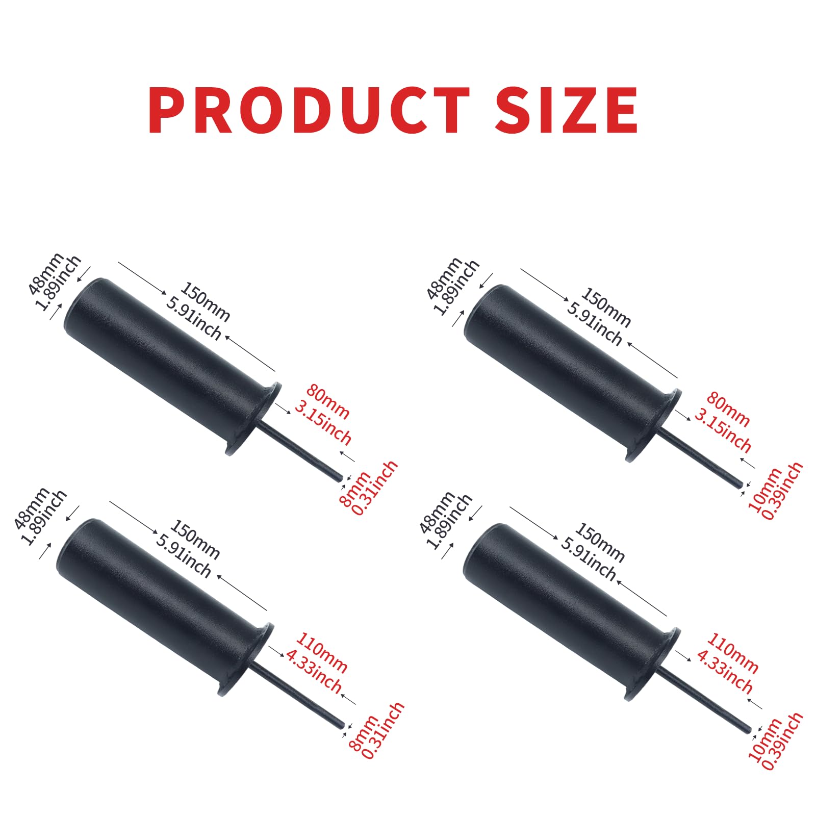 CONBUT Fitness Needles Weight Stacking Pins Water Drop Pins Fitness Muscle Training Instruments Gympin Weight Needles Workout Gym Machines for Home Use (Dia:8mm Length: 80mm)