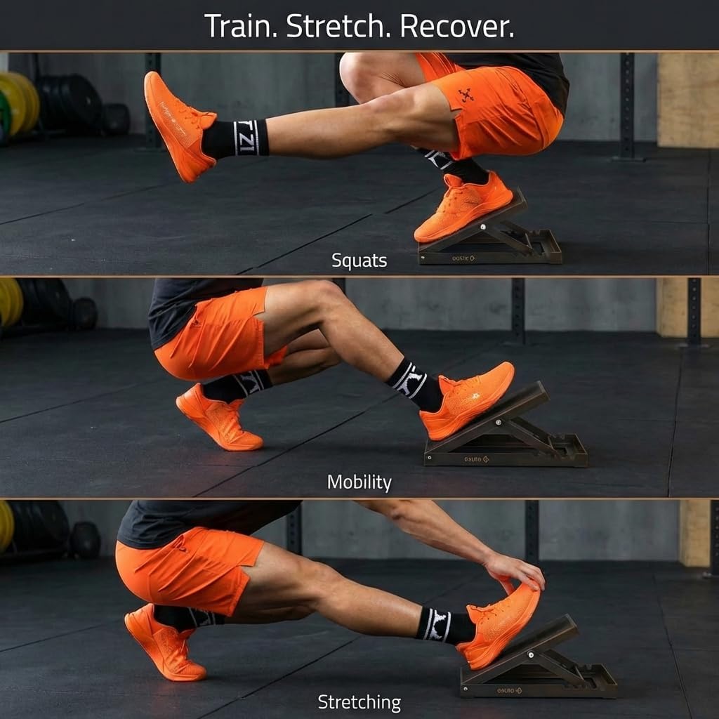 Slant Boards Adjustable - Wide Metal Slant Ramps for ATG Training & Physical Therapy | Incline Calf Stretching Equipment