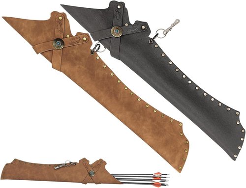 Arrow Quiver | Adjustable PU Leather Hip Holder for Arrows - Stylish & Functional Design