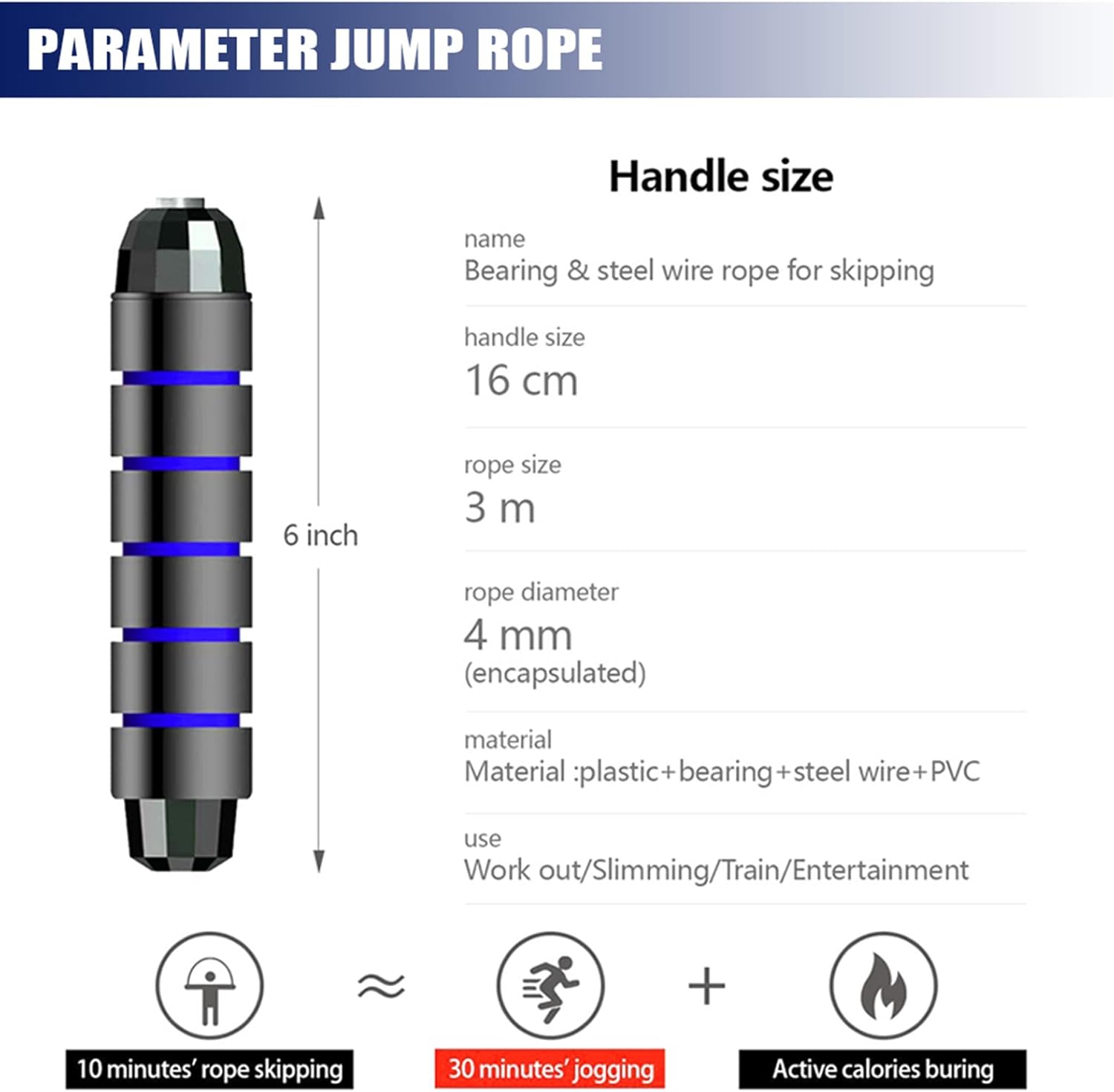 Redify Jump Rope - Adjustable Speed Jump Rope for Fitness | Perfect for Men, Women & Kids