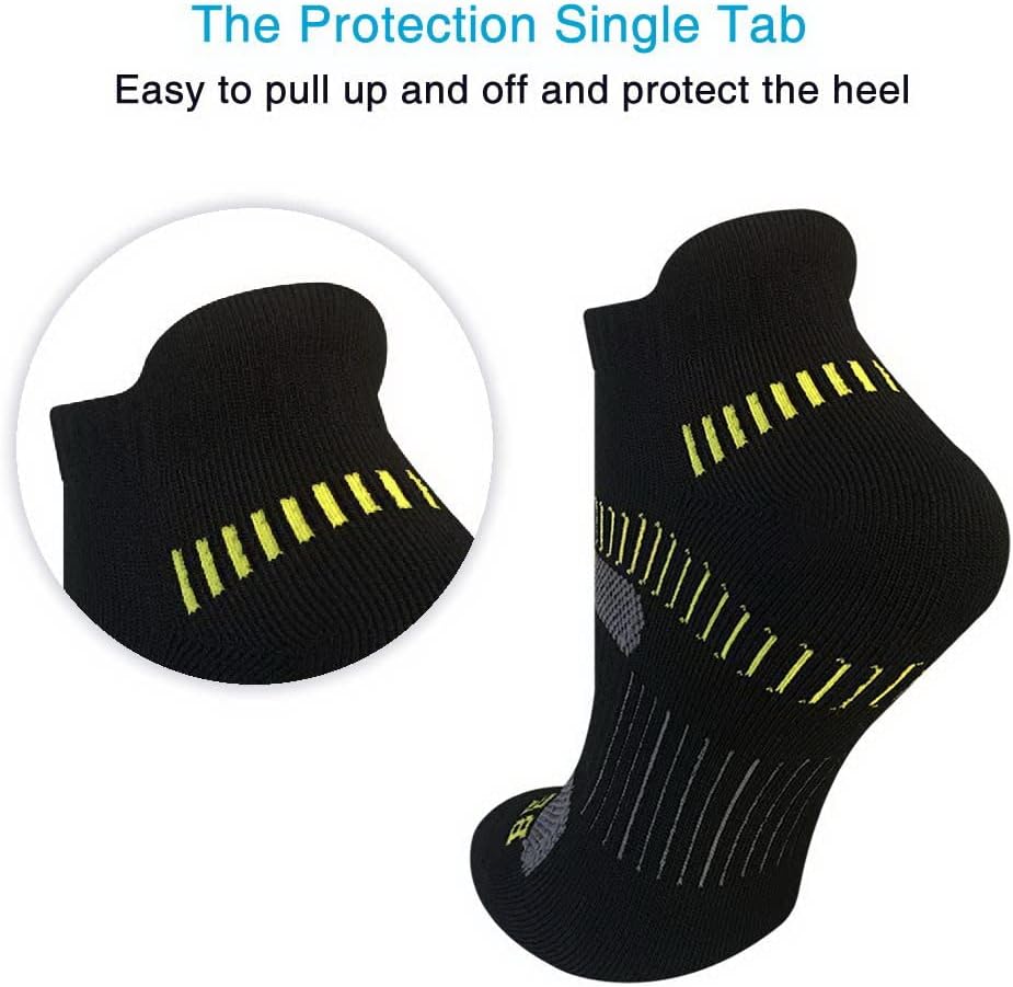 BERING Women's Cushioned Ankle Running Socks - 6 Pairs for Ultimate Comfort and Performance