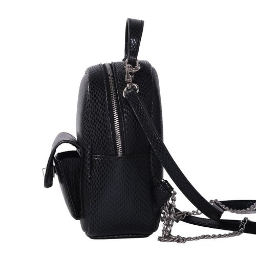 YOXIER Cute and lightweight backpack, mini, versatile, practical front pocket, built-in storage bag - premium backpack, (black)