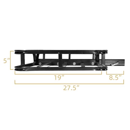 Thunderbay 500 Lbs Hitch Cargo Carrier 53” x 19” x 4” Fits 2" Receiver Rear Trailer Cargo Basket for RV's, Trucks, SUV's, Vans Traveling Camping
