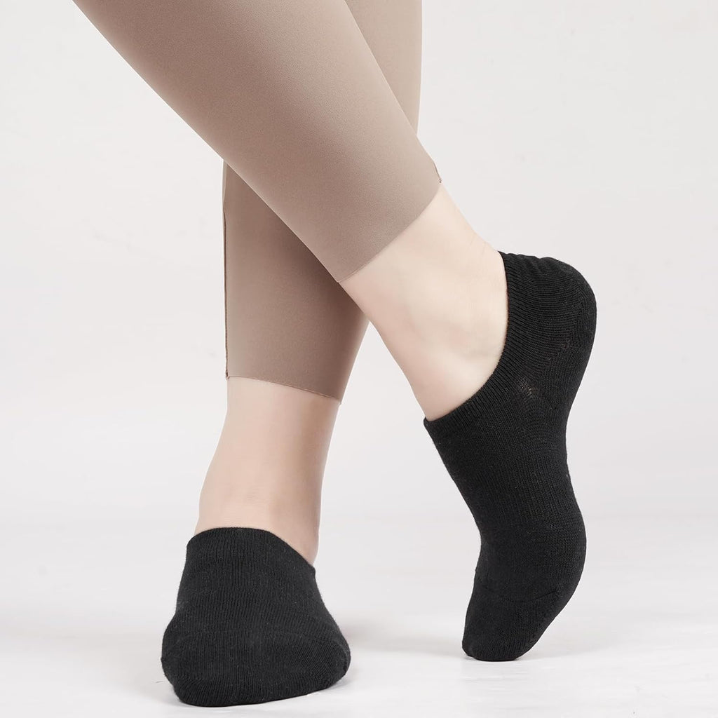 Skiennix No Show Socks for Women - Low Ankle Athletic Footies with Anti-Slip Design | 6/8 Pairs