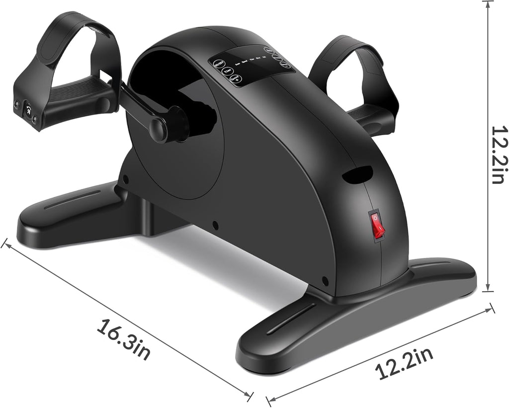 Skiennix Electric Pedal Exerciser - Mini Motorized Bike for Low Impact Leg & Arm Workouts