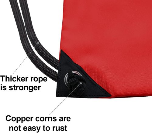 HOLYLUCK Drawstring Backpack - Lightweight Sport Gym Sackpack for Easy Carrying & Storage
