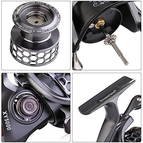 Sougayilang XY3000 Spinning Fishing Reel 13+1BB Lightweight Ultra Smooth Aluminum