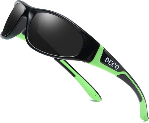 DUCO Kids Sunglasses - UV400 Protection for Boys & Girls | Ideal for Baseball, Cycling, Tennis, Age 6-10