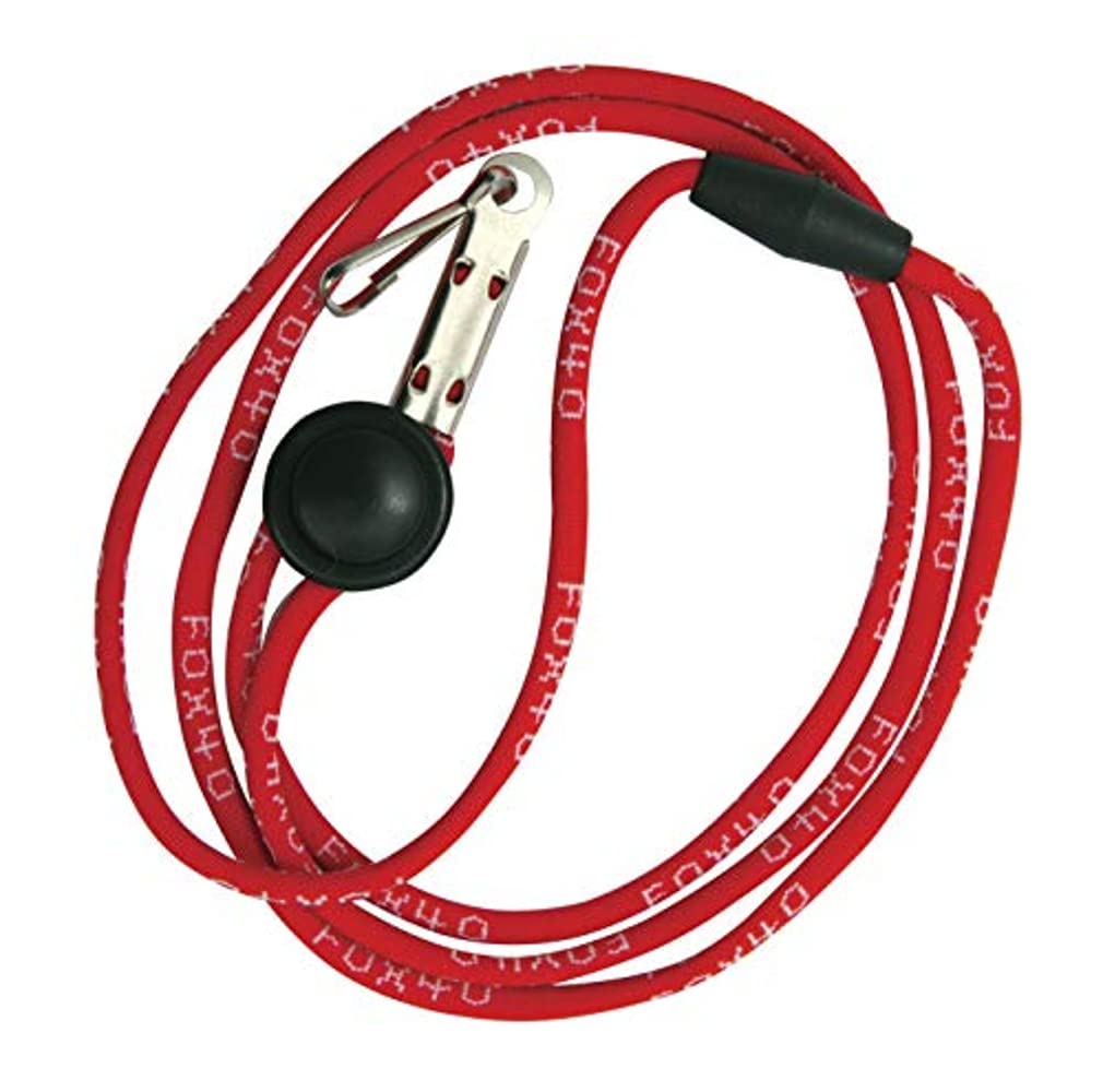 Fox 40 Classic CMG Whistle with Breakaway Lanyard - Red,115 db (Single with Lanyard)