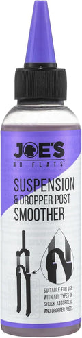 Joe's No Flats Suspension & Dropper Post Smoother - Enhanced Front & Rear Suspension | Adjustable Dropper Seat Post