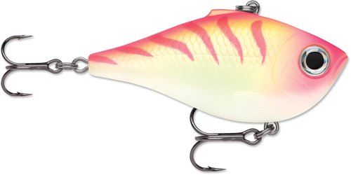 Rapala Rippin' Rap, Fishing Lure, Hard Bait, 2-1/2", Pink Tiger UV