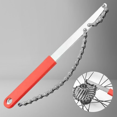 Chigadper Bike Cassette Removal Tool Kit with Chain Whip, Freewheel Remover Tool Kit & Lockring Extractor, Compatible with Shimano SRAM 7 to 12 Speed Bicycle Cassettes and Disc Brake Lockrings
