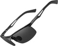 BIRCEN Polarized Sunglasses - Lightweight Anti-Glare Metal Wraparound | UV Protection for Men