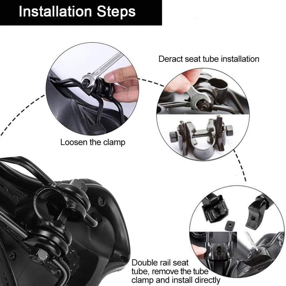 OUXI Comfort Bike Seat - Soft Gel Bicycle Saddle with Shock Absorption | Waterproof for Men & Women