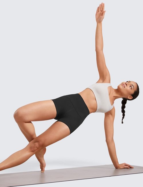 CRZ YOGA Butterluxe Biker Shorts - High Waisted Spandex for Women's Yoga & Running | 2.5" Length