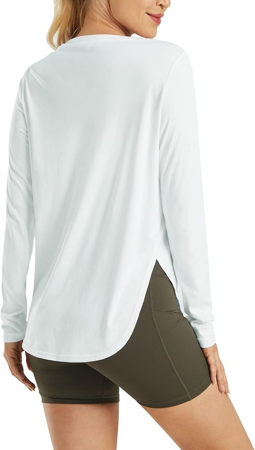 G4Free Women's Long Sleeve UV Protection Shirt - Quick Dry Lightweight Outdoor Workout Top | Casual Yoga