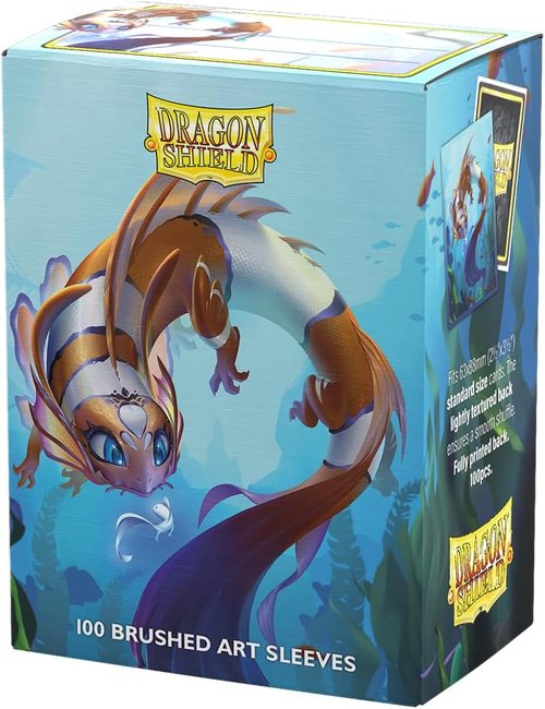 Dragon Shield | Brushed Art Sleeves | Cinderfin | 100 Count - Durable & Smooth TCG Card Protection