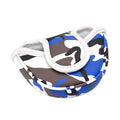 PLUSKER Camo Golf Club Half Mallet Putter Cover - Magnetic Blue Synthetic Leather Headcovers, Waterproof Tactical Protector for Golf Course Travel