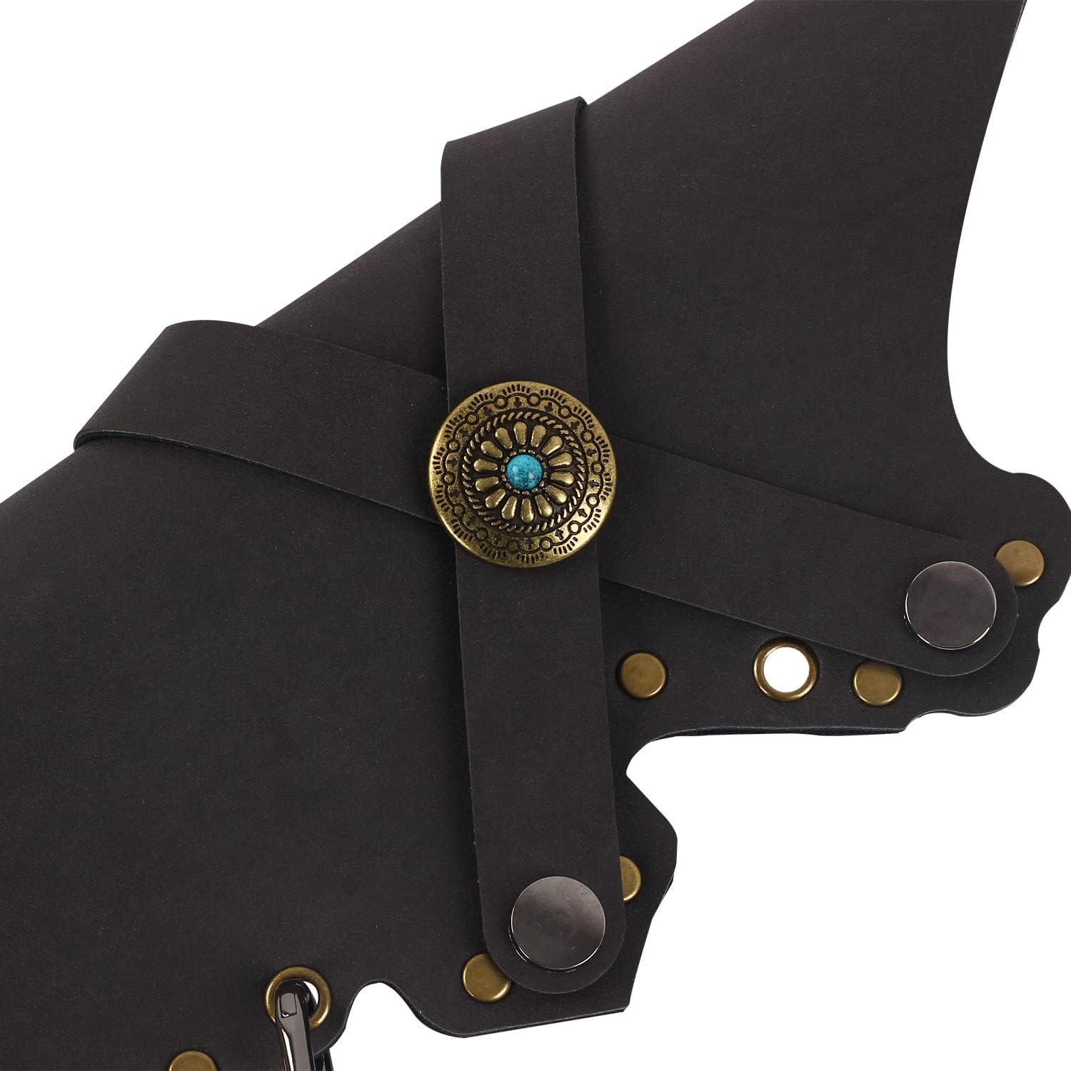 Skiennix Archery Arrow Quiver - Durable PU Leather Holder with Belt Clip for Field Practice